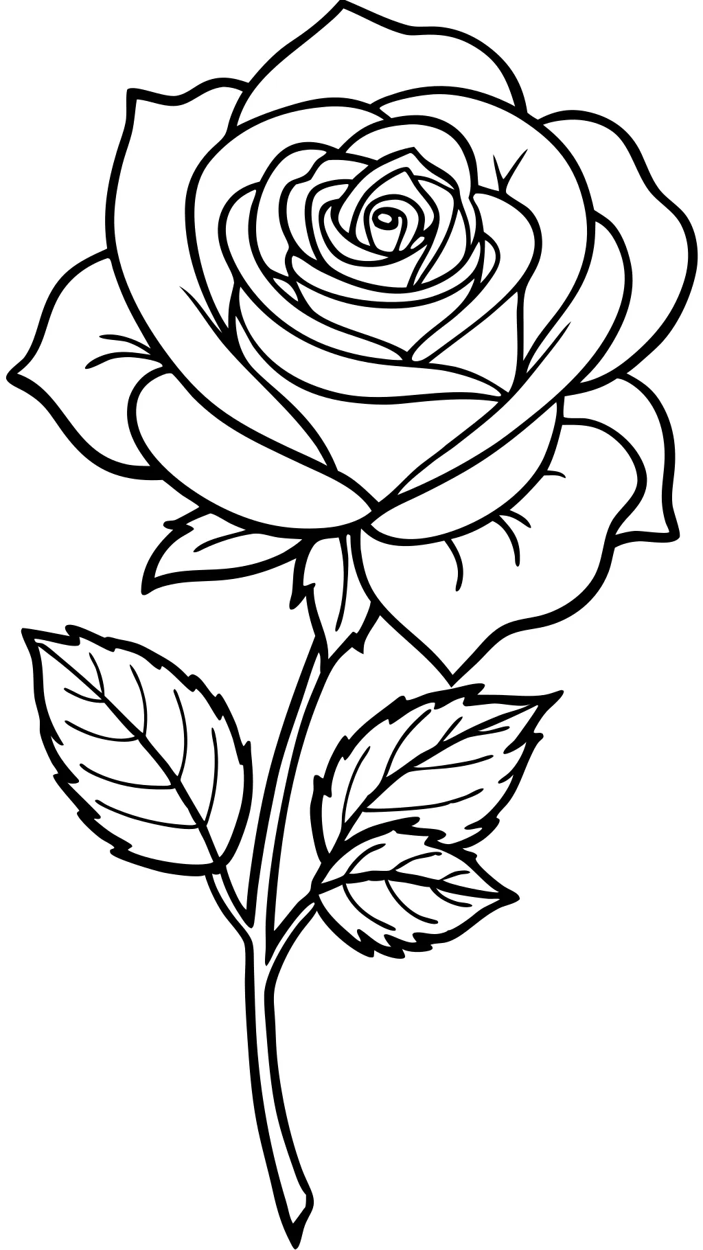 rose coloring pages printable